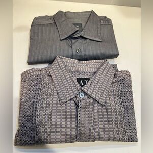Set of 2 Armani Exchange Slim Fit button down Shirts size Medium